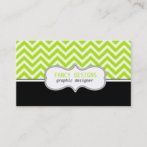 Chevron Stripes Business Cards