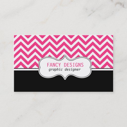 Customizable Chevron Stripes Business Card