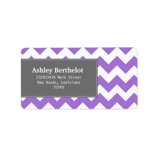 Chevron Stripes Label