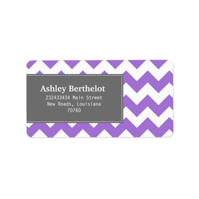 Chevron Stripes Label (Front)