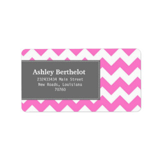 Chevron Stripes Label