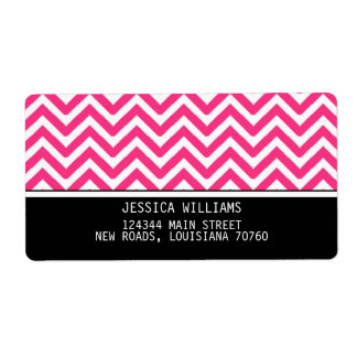 Chevron Stripes Label