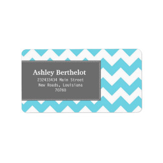 Chevron Stripes Label