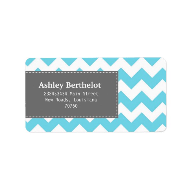 Chevron Stripes Label (Front)