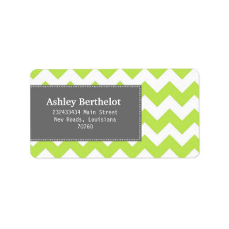 Chevron Stripes Label