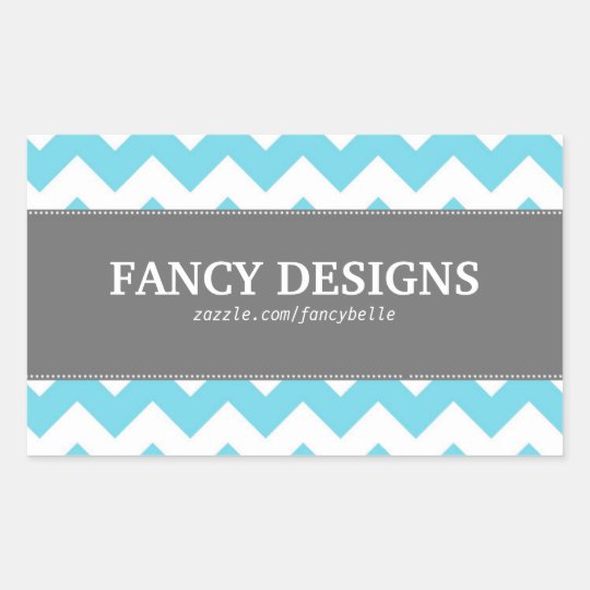 Chevron Stripes Rectangular Sticker