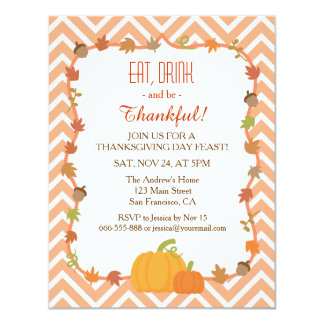 Elegant Thanksgiving Invitations & Announcements 