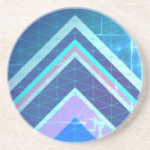 Chevron Type Arrows Abstract Style Coaster