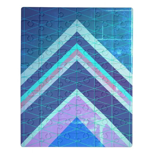 Chevron Type Arrows Abstract Style Jigsaw Puzzle