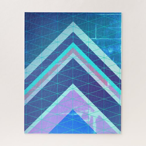Chevron Type Arrows Abstract Style Jigsaw Puzzle