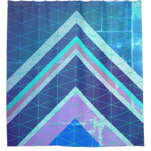 Chevron Type Arrows Abstract Style Shower Curtain