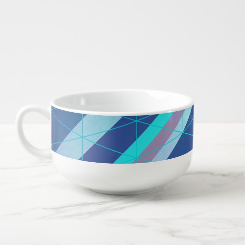 Chevron Type Arrows Abstract Style Soup Mug
