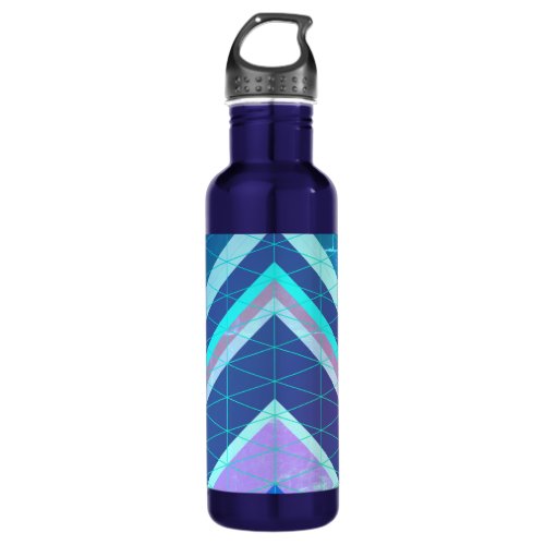 Chevron Type Arrows Abstract Style Stainless Steel Water Bottle