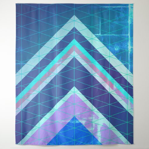 Chevron Type Arrows Abstract Style Tapestry