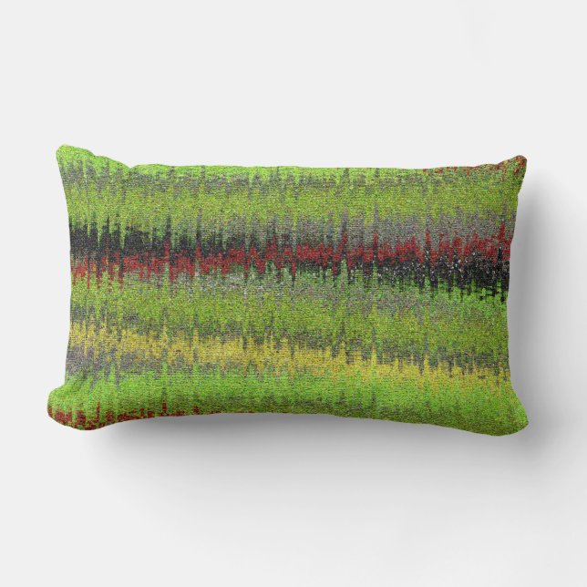 Chevron Urban Abstract Lumbar Pillow (Front)