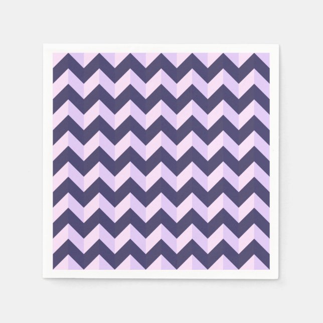 Chevron Violet Napkins (Front)