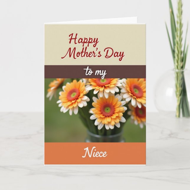 Chevron Warm Greetings Card (Front)