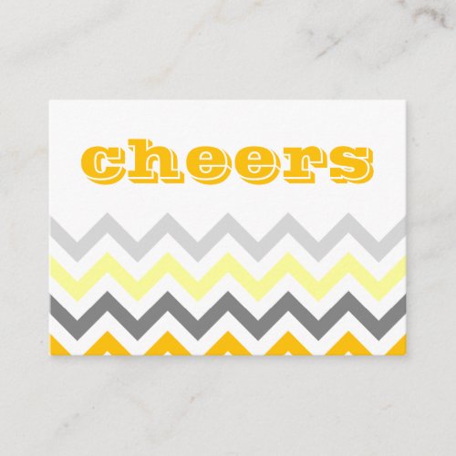 Chevron Wedding Place Cards Business Card Templates