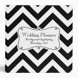 Chevron Wedding Planner 3 Ring Binder