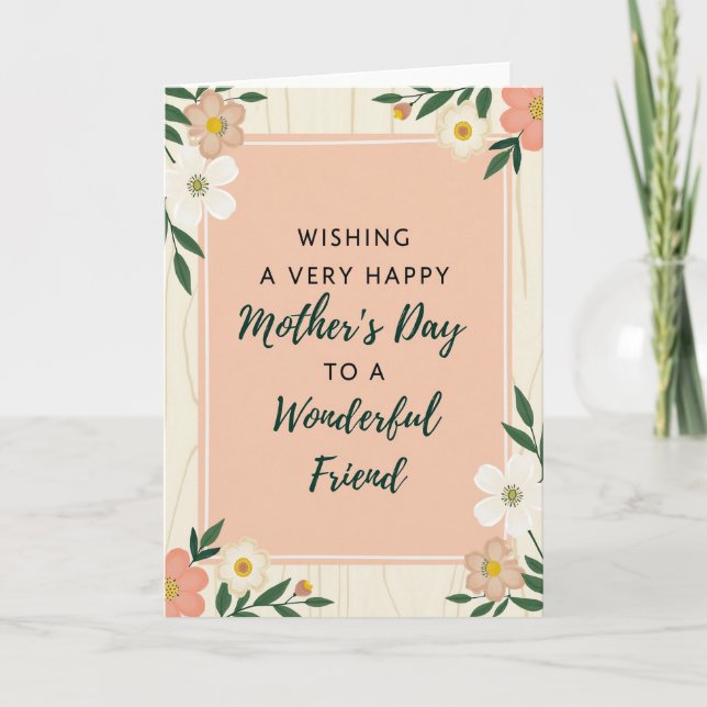 Chevron Wonderful Friend Card (Front)