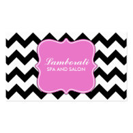 Chevron Zig Zag Pattern Professional Elegant Pink Business Card