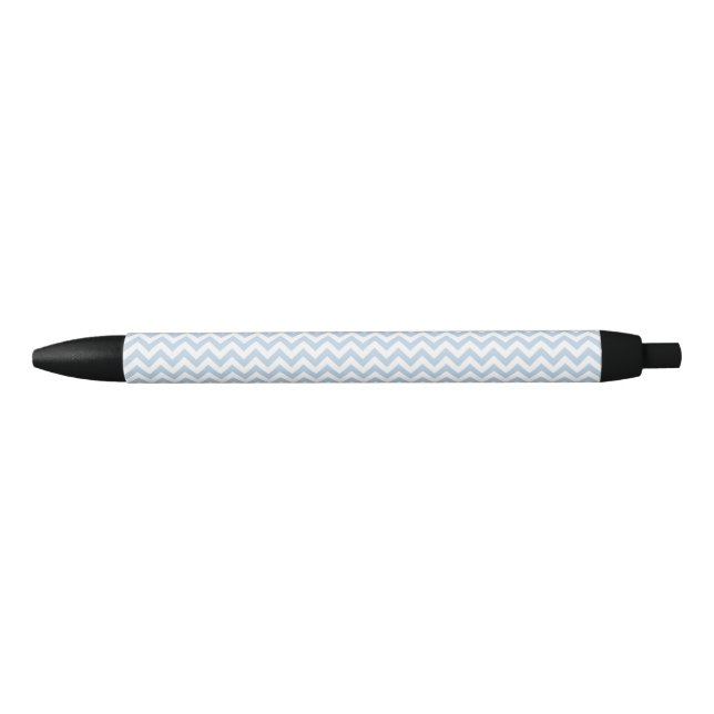 Chevron Zigzag Lines Light Baby Blue Pen (Front)
