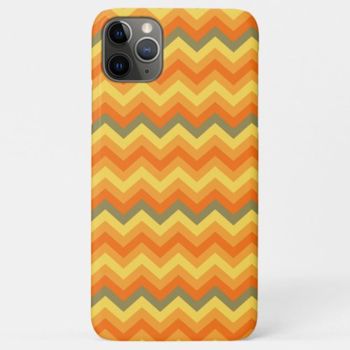 Chevron zigzag pattern orange yellow iphone case