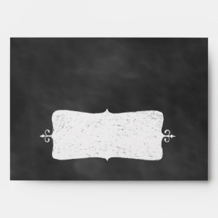 Chevrons on Chalkboard Envelope in mint