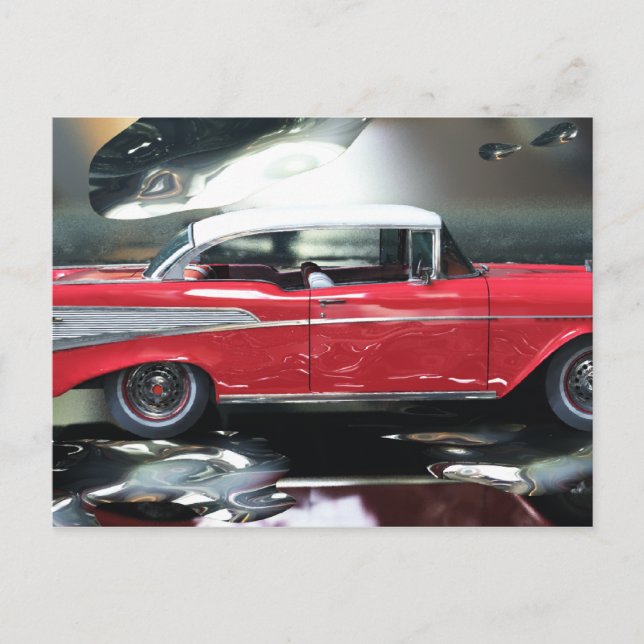 Chevy 1957 postcard (Front)