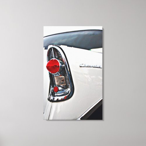 Chevy Bel Air 56 tail light Canvas Print