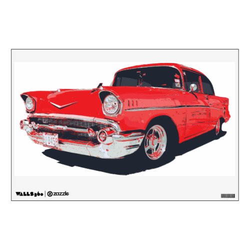 Chevy Bel Air 57 vector illustration Wall Decal