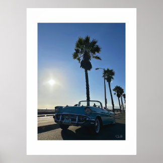 "Chevy Bel Air at Venice Beach." Poster