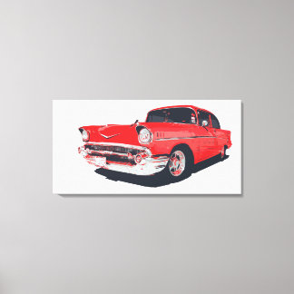 Chevy Bel Air vector illustration Canvas Print