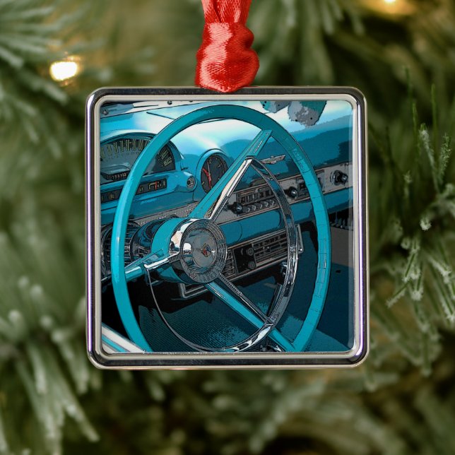 Chevy Belair Metal Ornament (Tree)