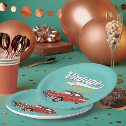 Chevy Belair Paper Plates