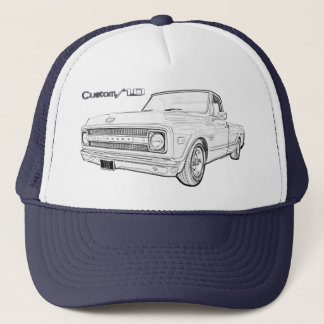 Chevy C10 Custom Classic Pickup Truck Trucker Hat