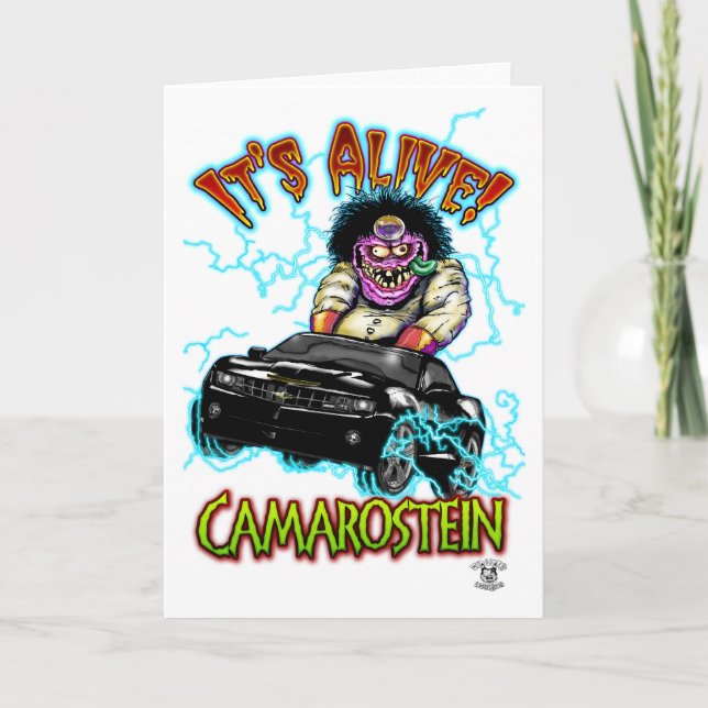 Chevy Camaro Black SS Card (Front)