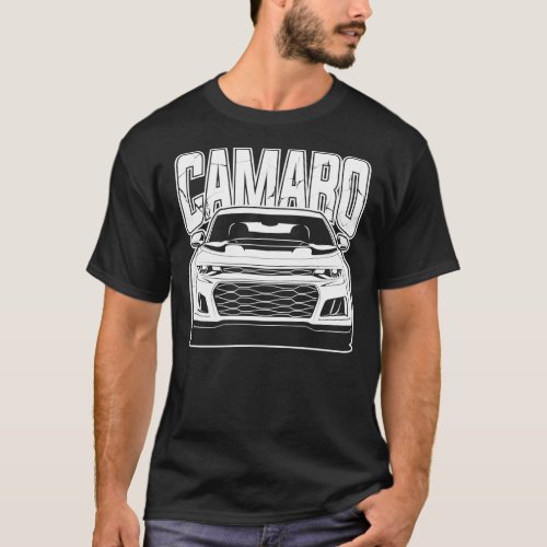 Chevy Camaro ZL1 White Print Essential T_Shirt