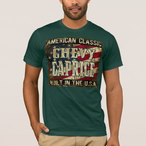 Chevy Caprice _ Classic Car Built in the USA T_Shirt