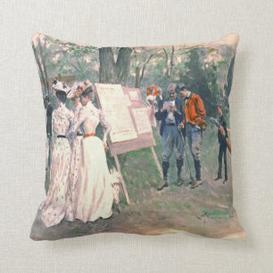 Chevy Chase Golf Tournament 1902 Throw Pillow