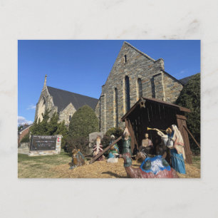 Chevy Chase Nativity Scene Postcard