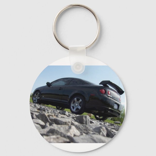 Chevy Cobalt SS supercharged on rocks key chain (Front)
