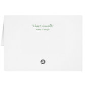 Chevy Convertible Cards (Back Horizontal)