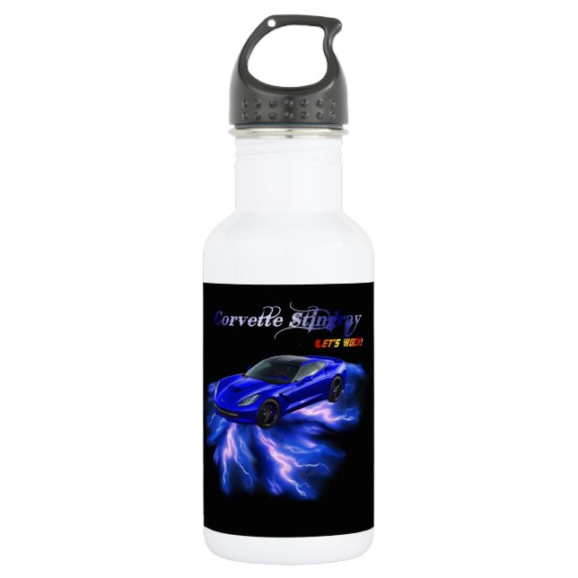 Chevy: Corvette Stingray 2013 Water Bottle (Front)