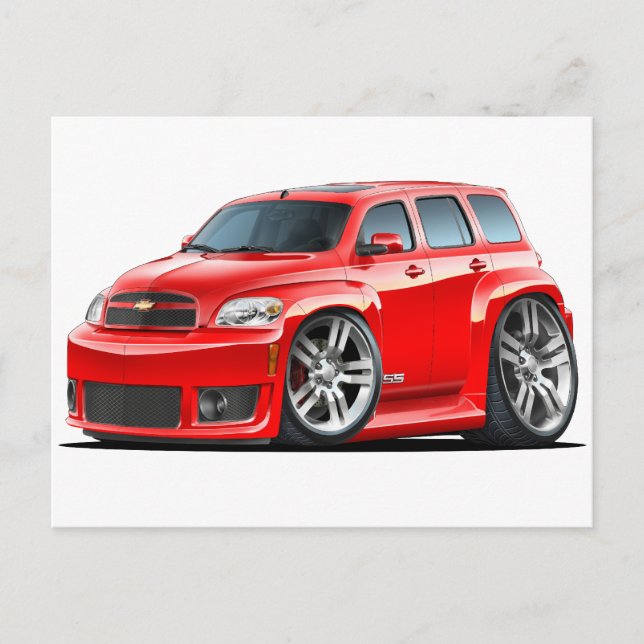 Chevy HHR SS Red Truck Postcard (Front)
