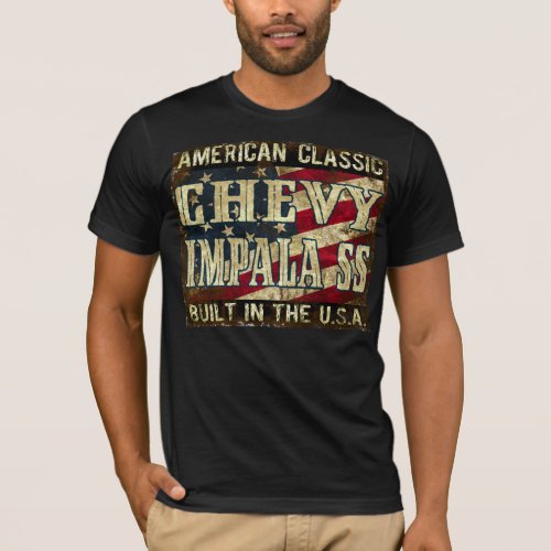 Chevy Impala SS _ Classic Car Built in the USA T_Shirt