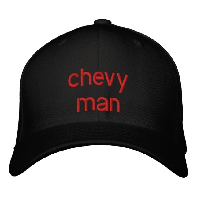 chevy man embroidered baseball hat (Front)