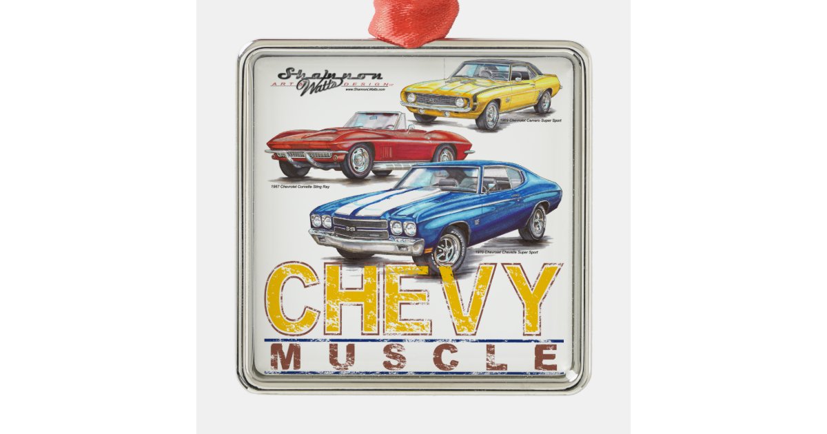 Chevy Muscle Christmas Ornament Zazzle