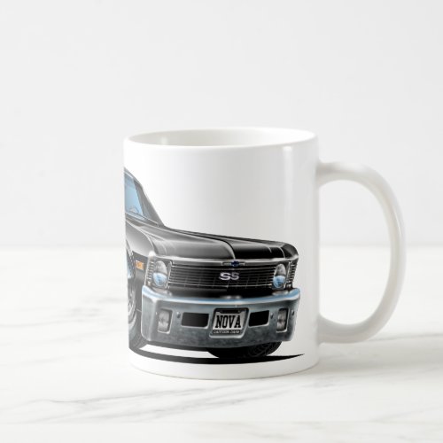 Chevy Nova Black Car Coffee Mug