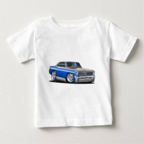 Chevy Nova Blue-Grey Car Baby T-Shirt